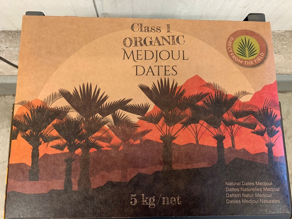 Organic Medjoul Dates Selected  XL 5kg