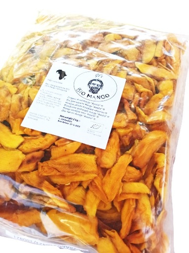 [DRIED_MANGO_BIO_2KG] Biologische Gedroogde Mango "Amelie" 2kg [Ivoorkust]